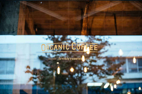 オーガニックコーヒー 東京コーヒーの外観 Tokyo Coffee signage Organic Coffee