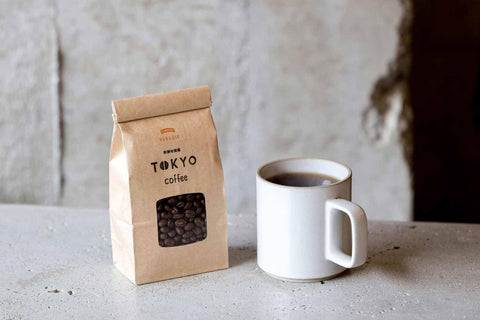 キリマンジャロ 豆 タンザニア フルシティ オーガニック コーヒー豆 袋 Kilimanjaro Coffee byTokyo Coffee with mug