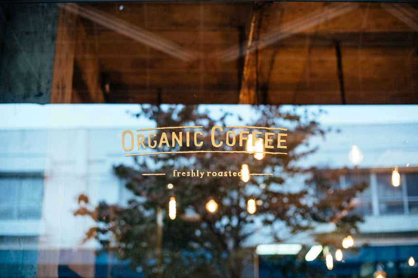 オーガニックコーヒー 東京コーヒーの外観 Tokyo Coffee signage Organic Coffee