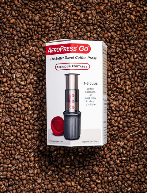 Aeropress Go Portable 1-3 cups (350枚 フィルター入り) - オーガニックコーヒーの通販、サブスク - コーヒー豆の卸売り ｜ TOKYO COFFEE Organic Coffee