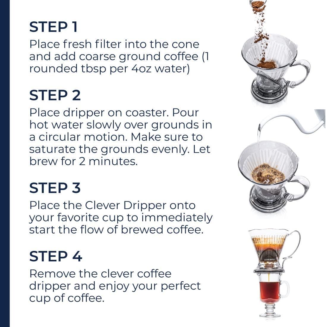 CLEVER クレバードリッパー S サイズ 透明ブラウン TOKYO COFFEE