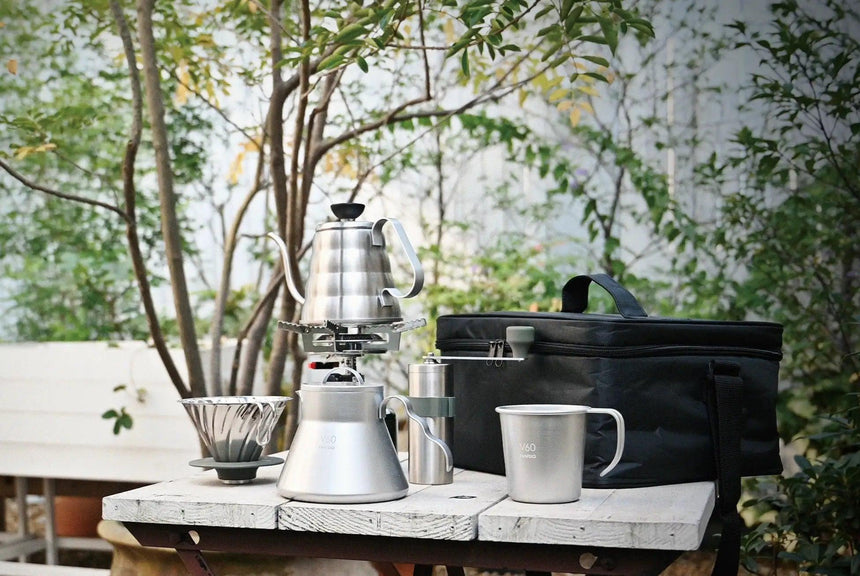 HARIO V60 アウトドアコーヒーフルセット - オーガニックコーヒーの通販、サブスク - コーヒー豆の卸売り ｜ TOKYO COFFEE Organic Coffee